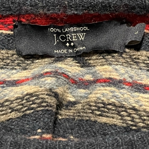 J Crew Factory Lambswool Sweater Sz Large - Picture 5 of 8
